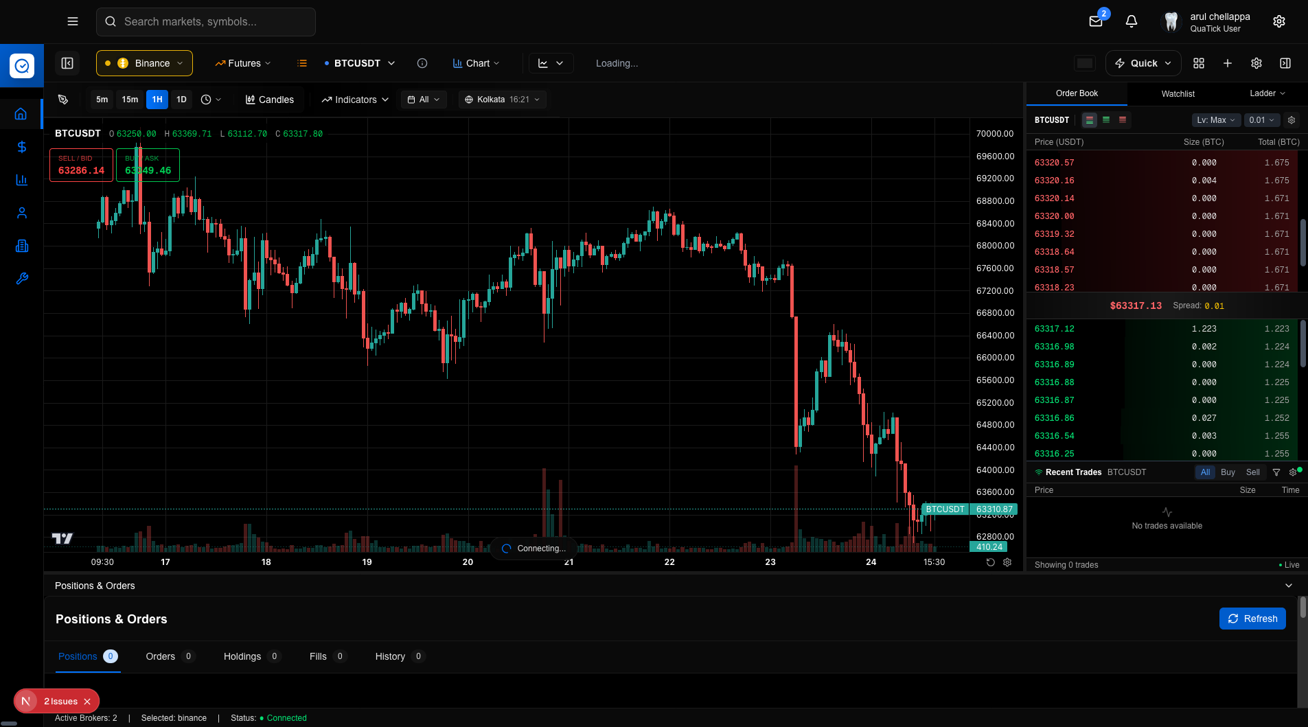 QuaTick Dashboard